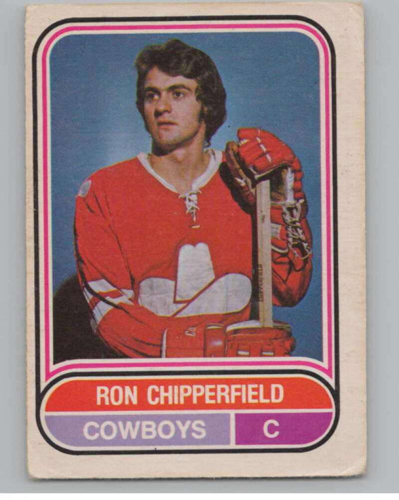 1975-76 O-Pee-Chee WHA #4 Ron Chipperfield  Calgary Cowboys  V103141 Image 1