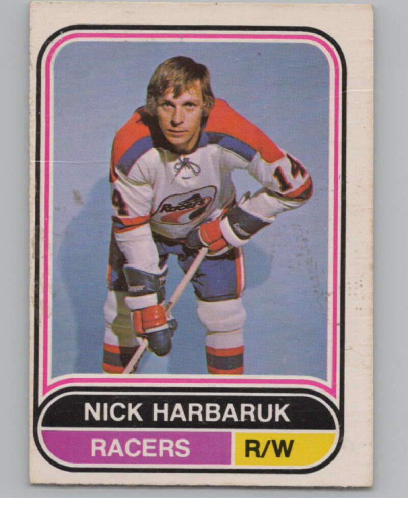 1975-76 O-Pee-Chee WHA #11 Nick Harbaruk  Indianapolis Racers  V103146 Image 1