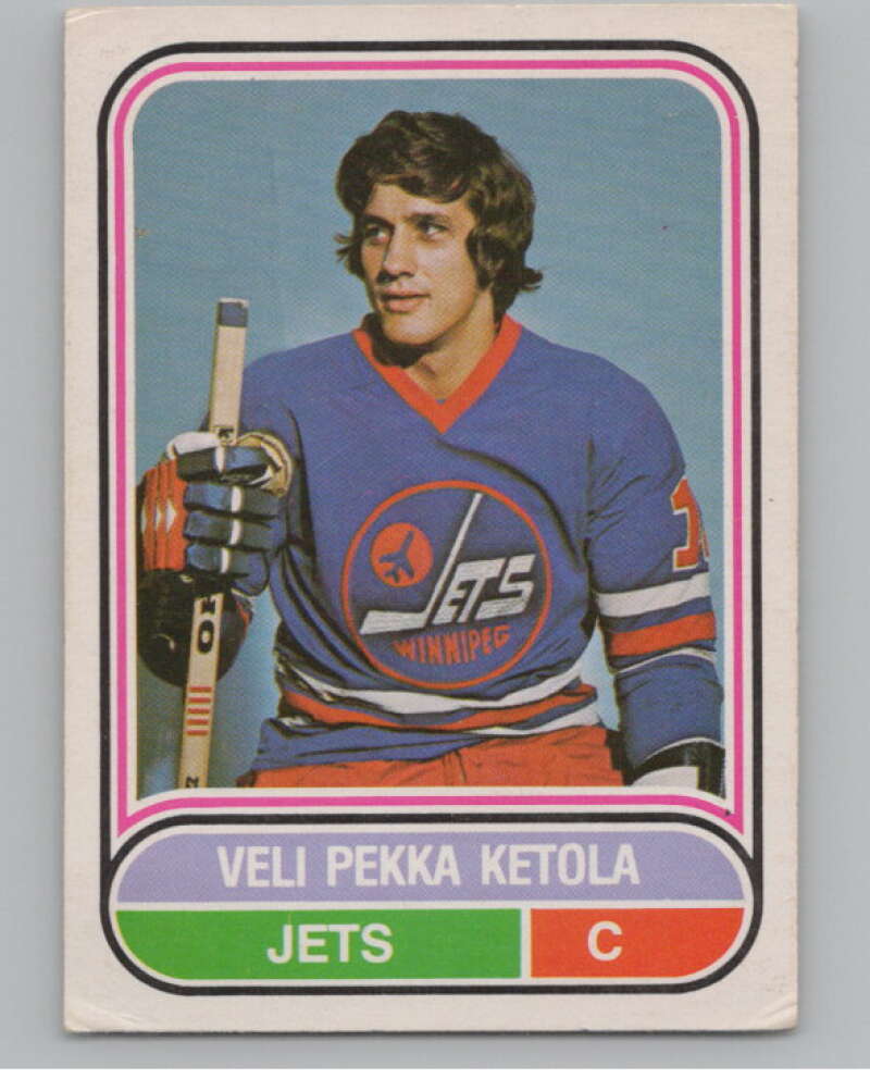 1975-76 O-Pee-Chee WHA #15 Veli-Pekka Ketola  RC Rookie Winnipeg Jets  V103150 Image 1
