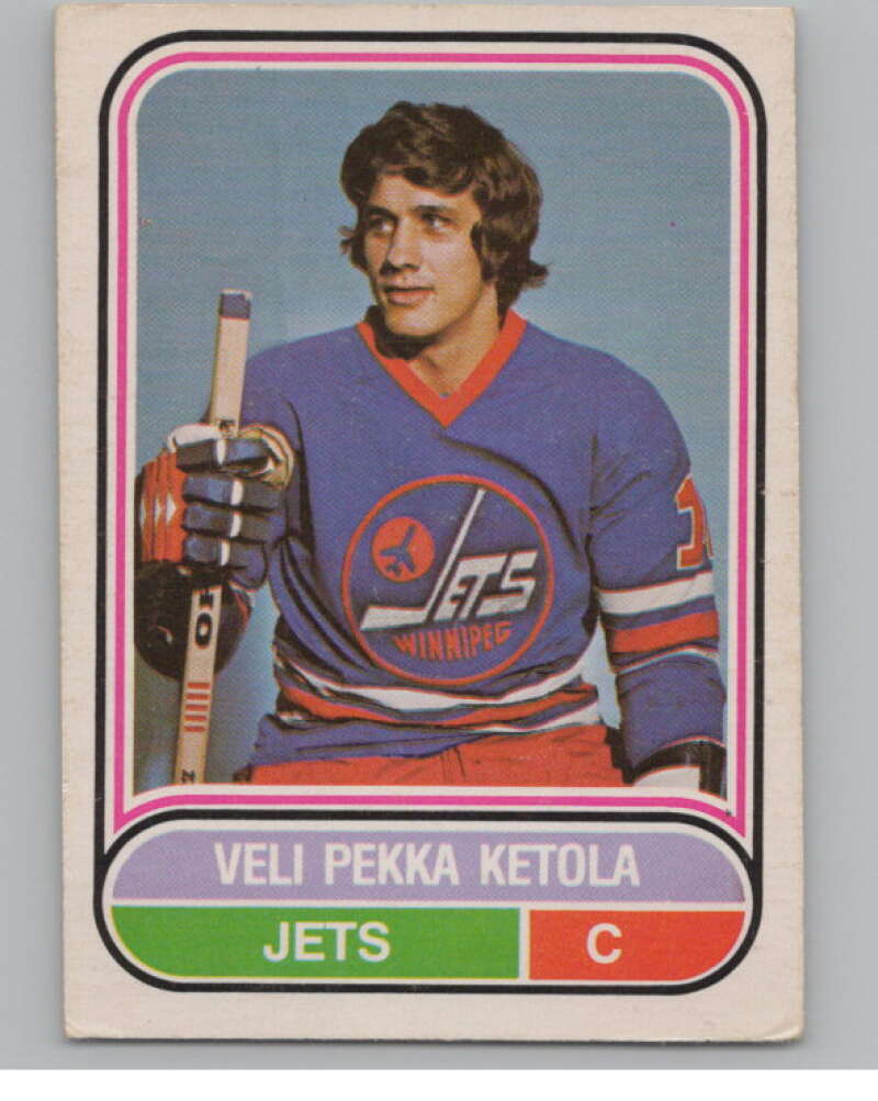 1975-76 O-Pee-Chee WHA #15 Veli-Pekka Ketola  RC Rookie Winnipeg Jets  V103152 Image 1