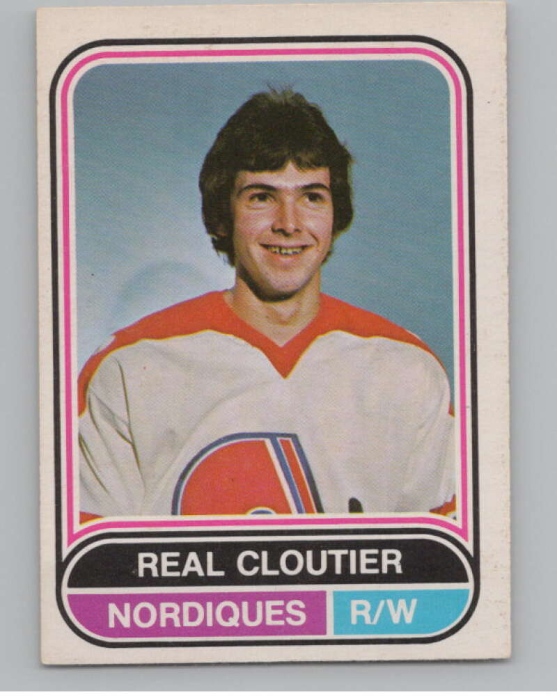1975-76 O-Pee-Chee WHA #16 Real Cloutier  Quebec Nordiques  V103153 Image 1