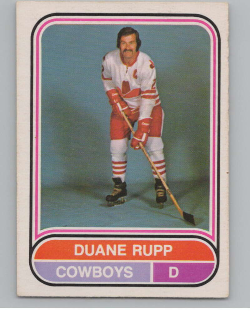1975-76 O-Pee-Chee WHA #18 Duane Rupp  Calgary Cowboys  V103155 Image 1