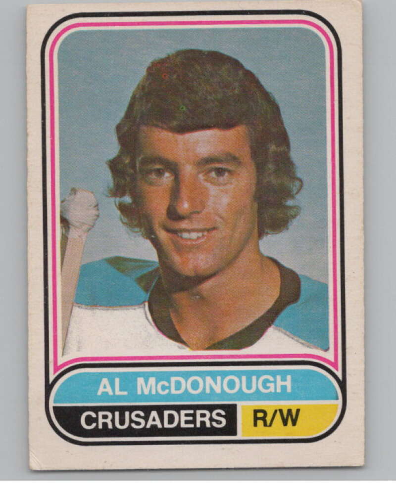 1975-76 O-Pee-Chee WHA #33 Al McDonough  Cleveland Crusaders  V103171 Image 1