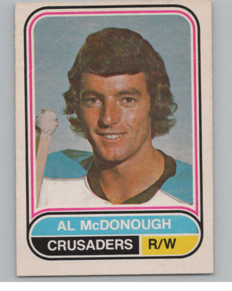 1975-76 O-Pee-Chee WHA #33 Al McDonough  Cleveland Crusaders  V103172 Image 1
