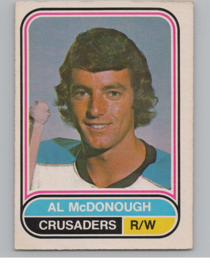 1975-76 O-Pee-Chee WHA #33 Al McDonough  Cleveland Crusaders  V103173 Image 1