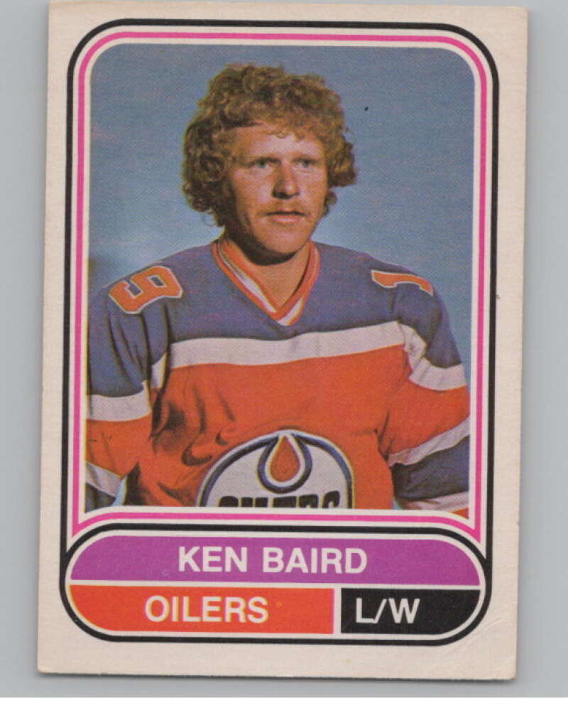 1975-76 O-Pee-Chee WHA #37 Ken Baird  RC Rookie Edmonton Oilers  V103176 Image 1