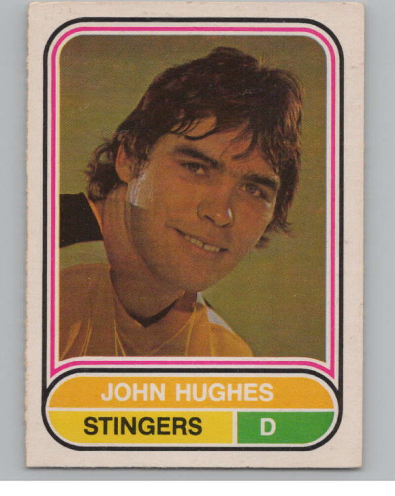 1975-76 O-Pee-Chee WHA #45 John Hughes  RC Rookie Cincinnati Stingers  V103179 Image 1