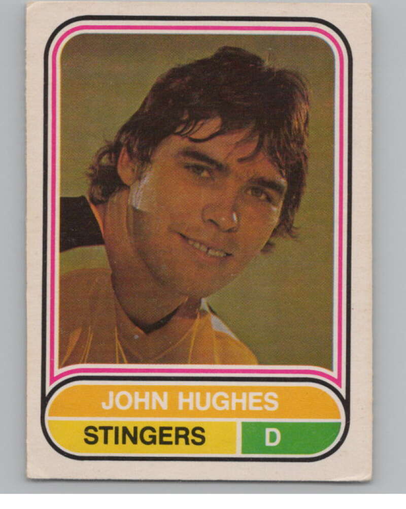1975-76 O-Pee-Chee WHA #45 John Hughes  RC Rookie Cincinnati Stingers  V103180 Image 1