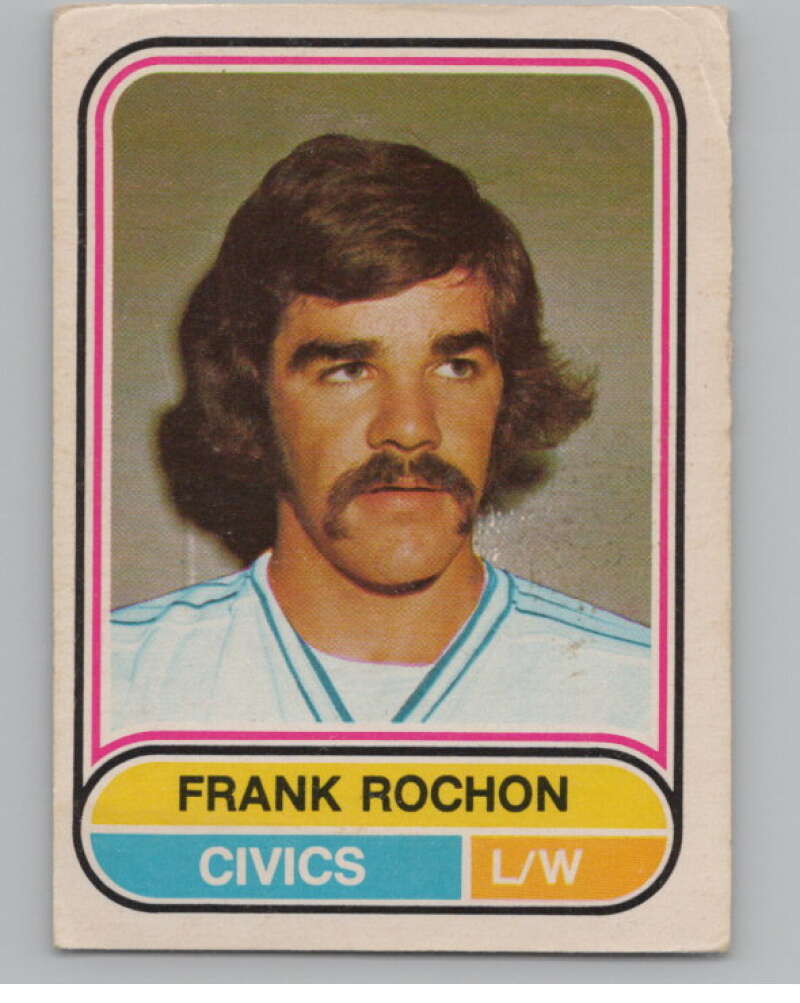 1975-76 O-Pee-Chee WHA #51 Frank Rochon  RC Rookie Ottawa Civics  V103188 Image 1