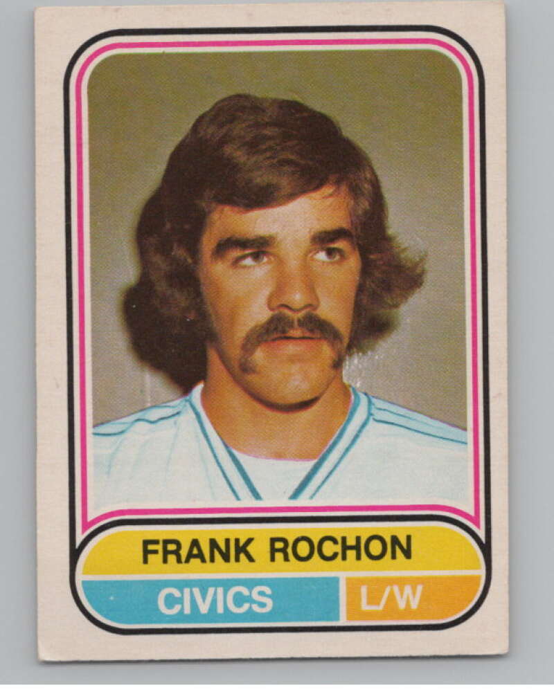 1975-76 O-Pee-Chee WHA #51 Frank Rochon  RC Rookie Ottawa Civics  V103189 Image 1