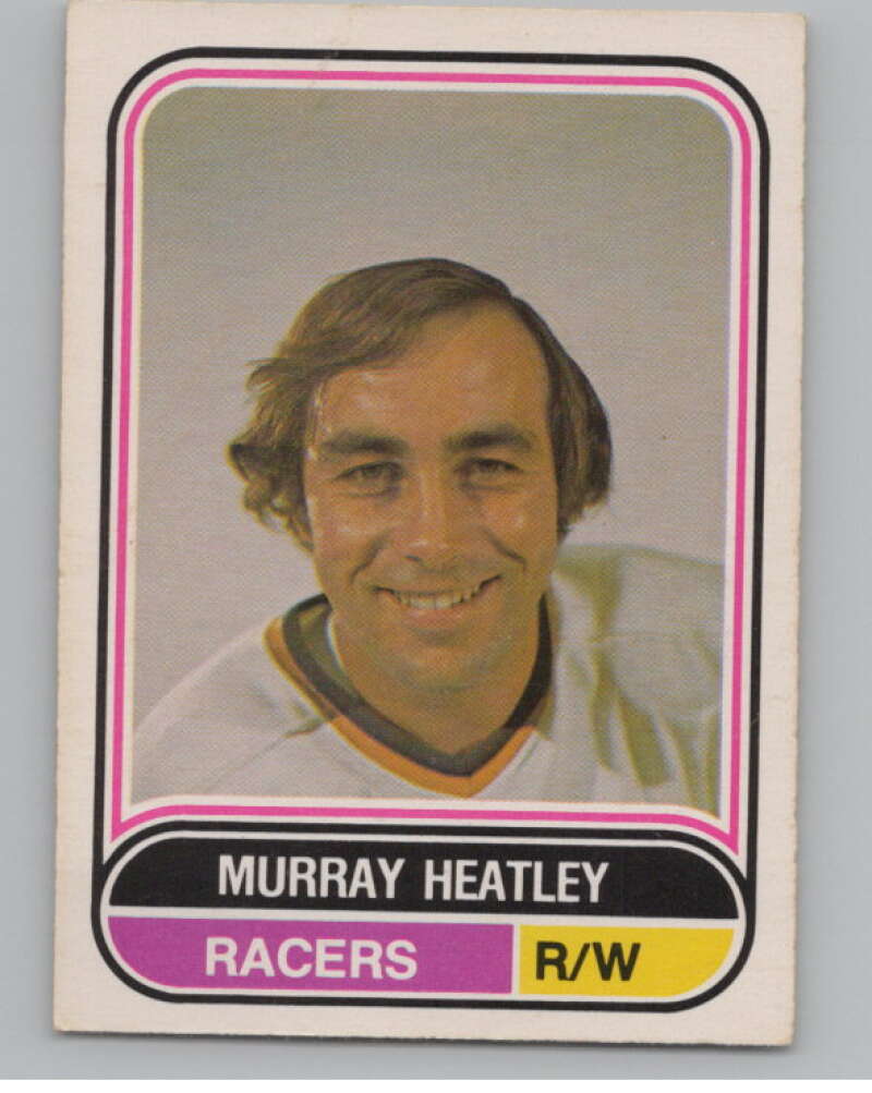 1975-76 O-Pee-Chee WHA #53 Murray Heatley  RC Rookie Indianapolis Racers  V103190 Image 1