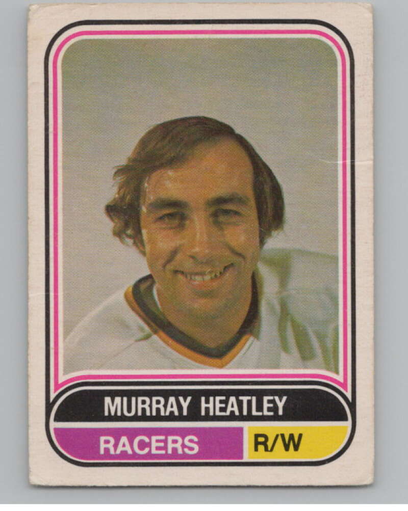 1975-76 O-Pee-Chee WHA #53 Murray Heatley  RC Rookie Indianapolis Racers  V103191 Image 1
