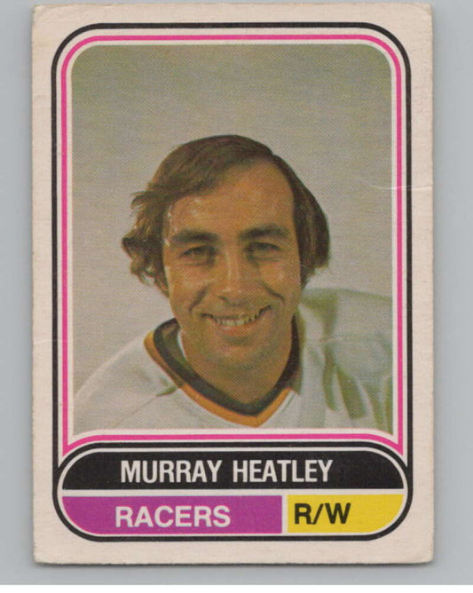 1975-76 O-Pee-Chee WHA #53 Murray Heatley  RC Rookie Indianapolis Racers  V103191 Image 1