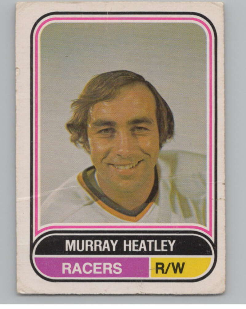 1975-76 O-Pee-Chee WHA #53 Murray Heatley  RC Rookie Indianapolis Racers  V103192 Image 1