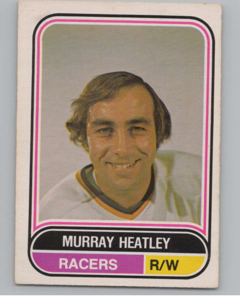 1975-76 O-Pee-Chee WHA #53 Murray Heatley  RC Rookie Indianapolis Racers  V103193 Image 1