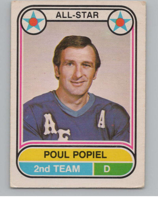 1975-76 O-Pee-Chee WHA #68 Poul Popiel AS  Houston Aeros  V103204 Image 1