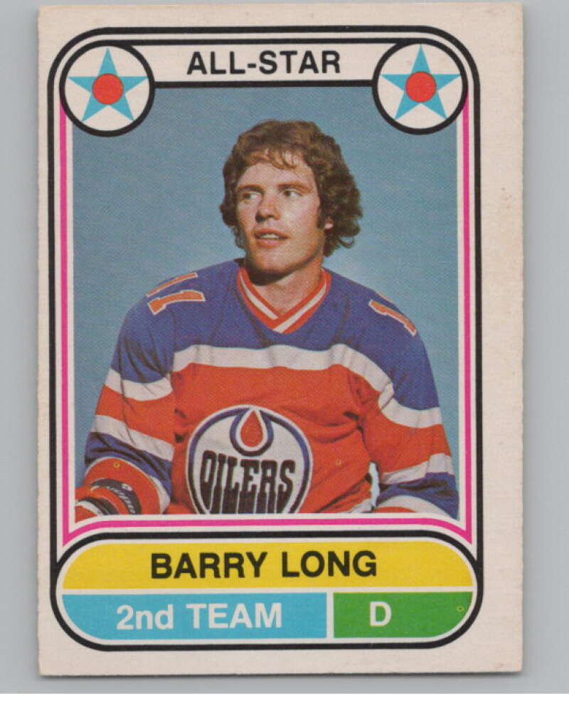 1975-76 O-Pee-Chee WHA #69 Barry Long AS  Edmonton Oilers  V103205 Image 1