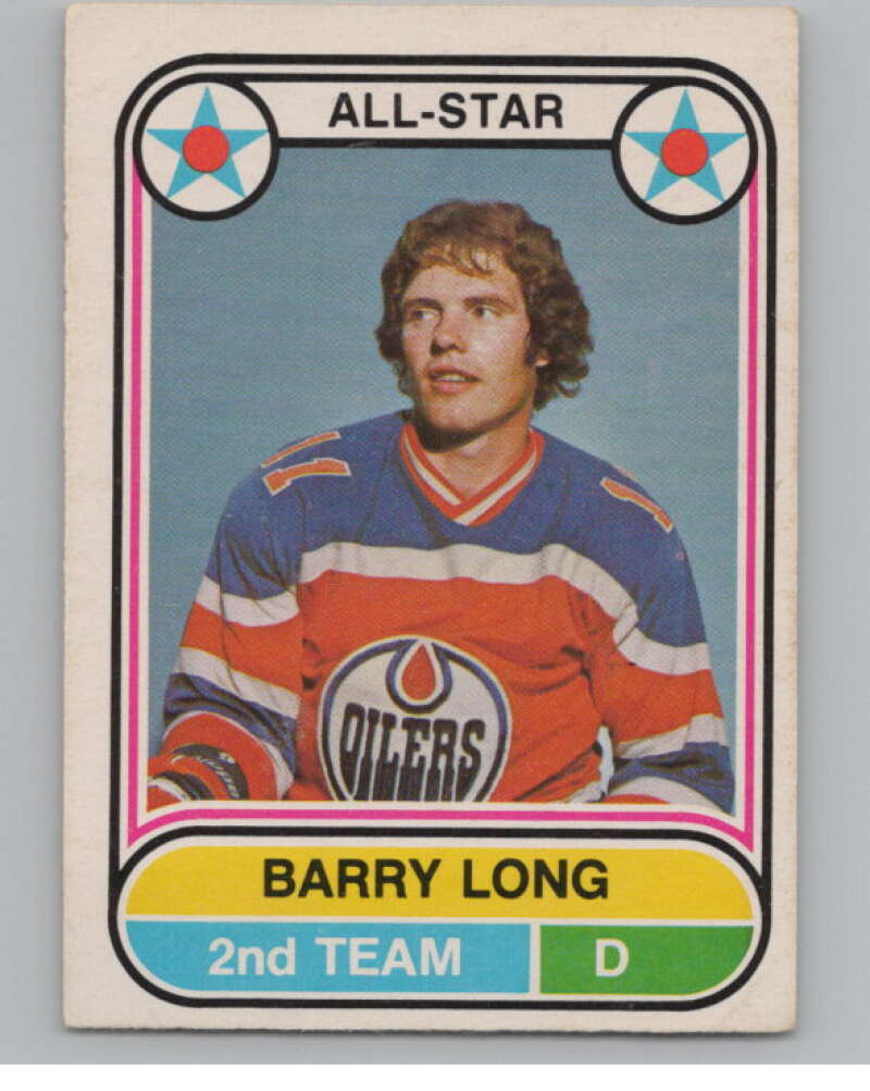 1975-76 O-Pee-Chee WHA #69 Barry Long AS  Edmonton Oilers  V103206 Image 1