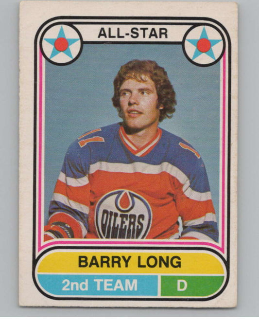 1975-76 O-Pee-Chee WHA #69 Barry Long AS  Edmonton Oilers  V103206 Image 1