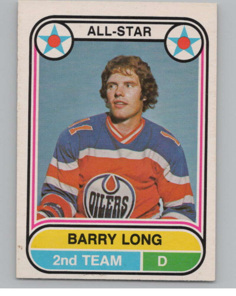 1975-76 O-Pee-Chee WHA #69 Barry Long AS  Edmonton Oilers  V103207 Image 1
