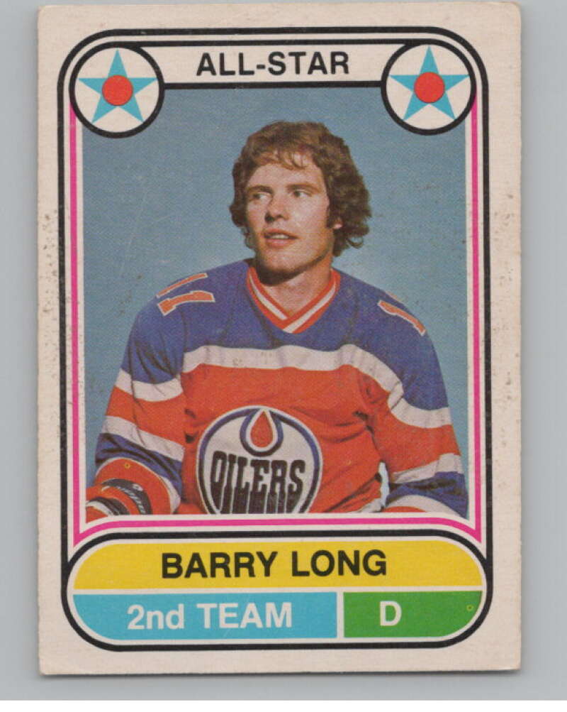 1975-76 O-Pee-Chee WHA #69 Barry Long AS  Edmonton Oilers  V103208 Image 1