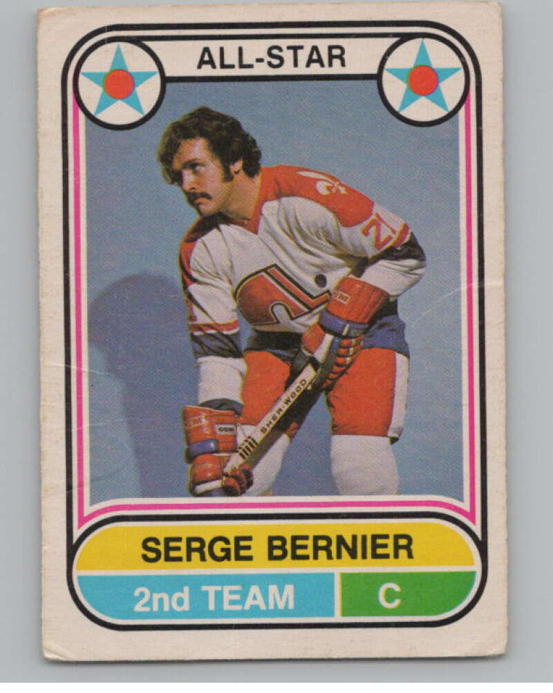 1975-76 O-Pee-Chee WHA #70 Serge Bernier AS  Quebec Nordiques  V103210 Image 1