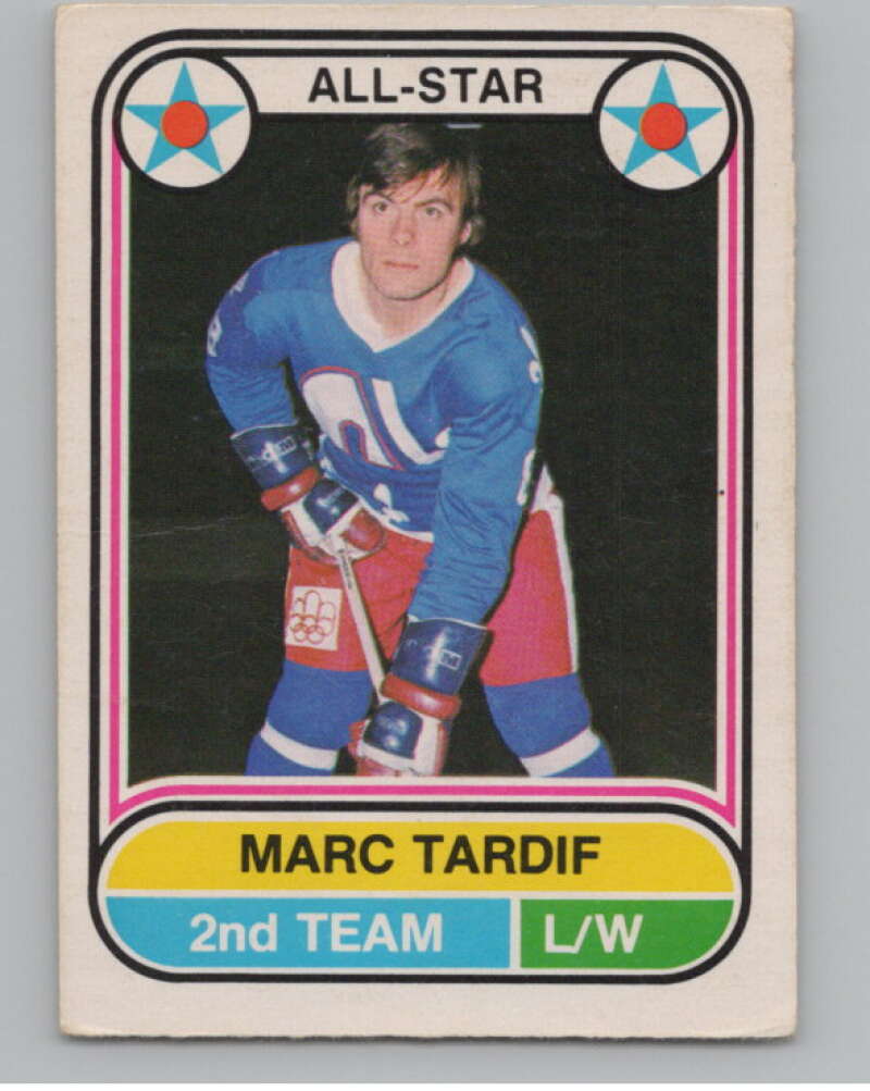 1975-76 O-Pee-Chee WHA #71 Marc Tardif AS  Quebec Nordiques  V103211 Image 1