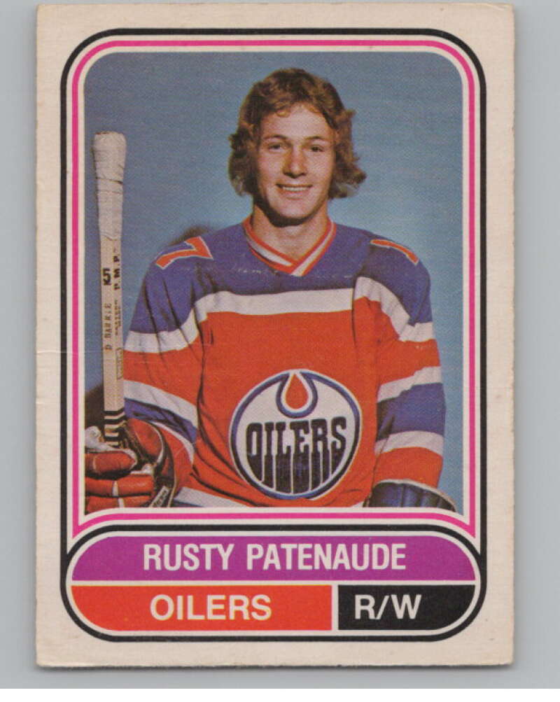 1975-76 O-Pee-Chee WHA #76 Rusty Patenaude  Edmonton Oilers  V103215 Image 1