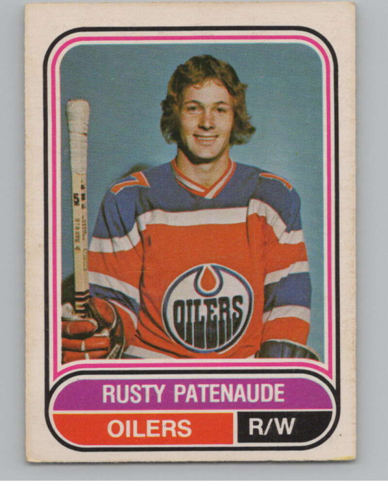 1975-76 O-Pee-Chee WHA #76 Rusty Patenaude  Edmonton Oilers  V103216 Image 1