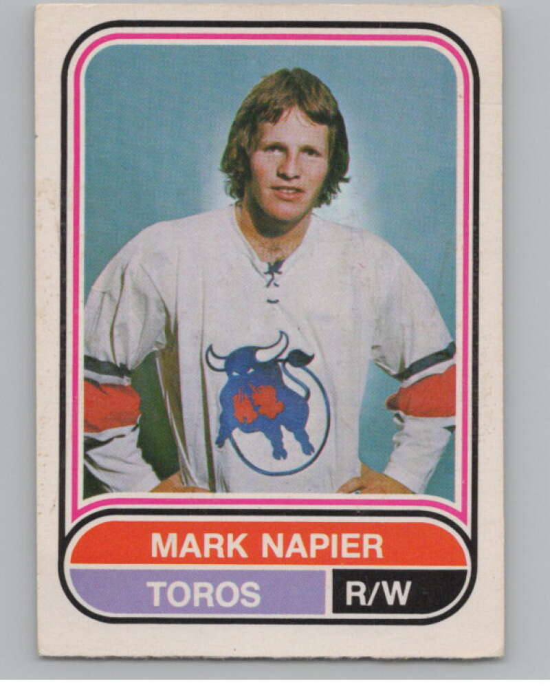 1975-76 O-Pee-Chee WHA #78 Mark Napier  RC Rookie Toronto Toros  V103217 Image 1