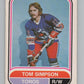 1975-76 O-Pee-Chee WHA #81 Tom Simpson  Toronto Toros  V103222 Image 1