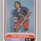 1975-76 O-Pee-Chee WHA #81 Tom Simpson  Toronto Toros  V103223 Image 1