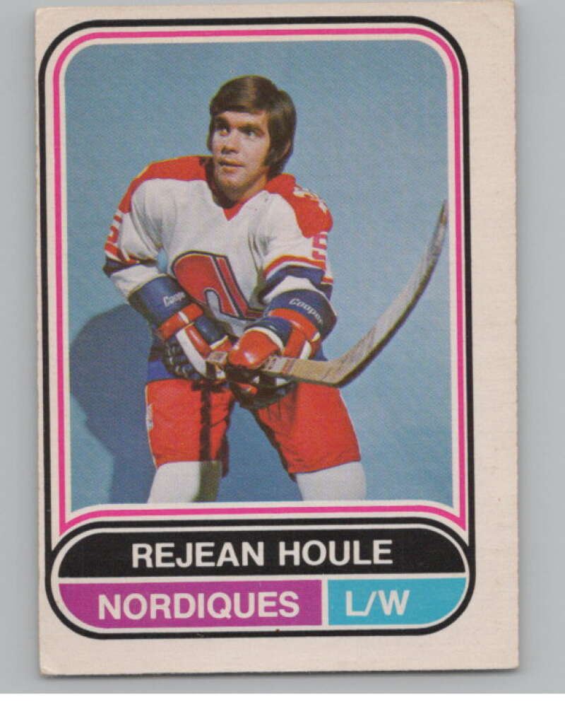 1975-76 O-Pee-Chee WHA #84 Rejean Houle  Quebec Nordiques  V103226 Image 1