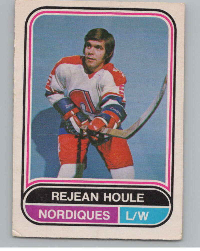 1975-76 O-Pee-Chee WHA #84 Rejean Houle  Quebec Nordiques  V103227 Image 1