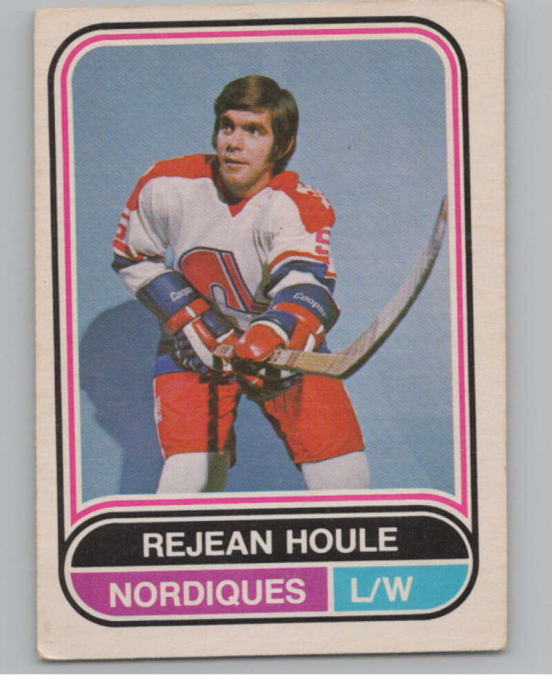 1975-76 O-Pee-Chee WHA #84 Rejean Houle  Quebec Nordiques  V103228 Image 1