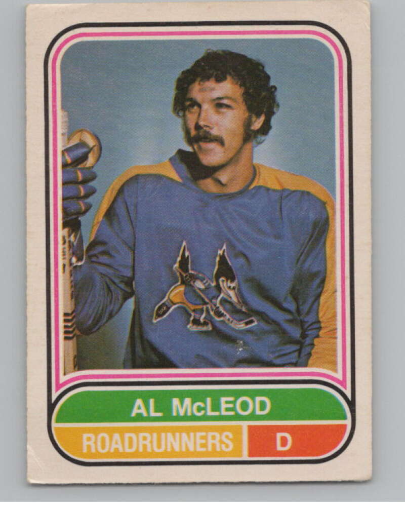 1975-76 O-Pee-Chee WHA #88 Al McLeod  RC Rookie Roadrunners  V103237 Image 1