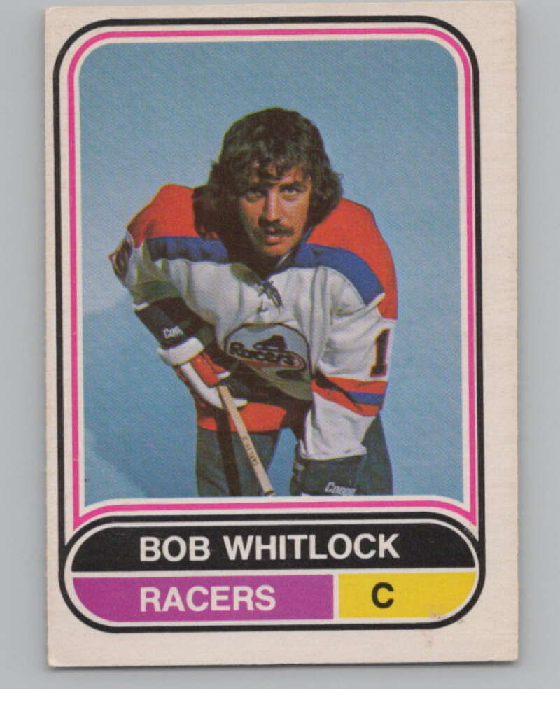 1975-76 O-Pee-Chee WHA #93 Bob Whitlock  Indianapolis Racers  V103243 Image 1
