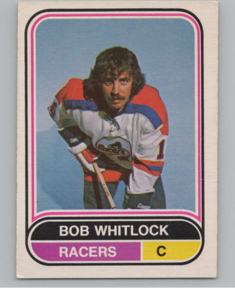 1975-76 O-Pee-Chee WHA #93 Bob Whitlock  Indianapolis Racers  V103244 Image 1