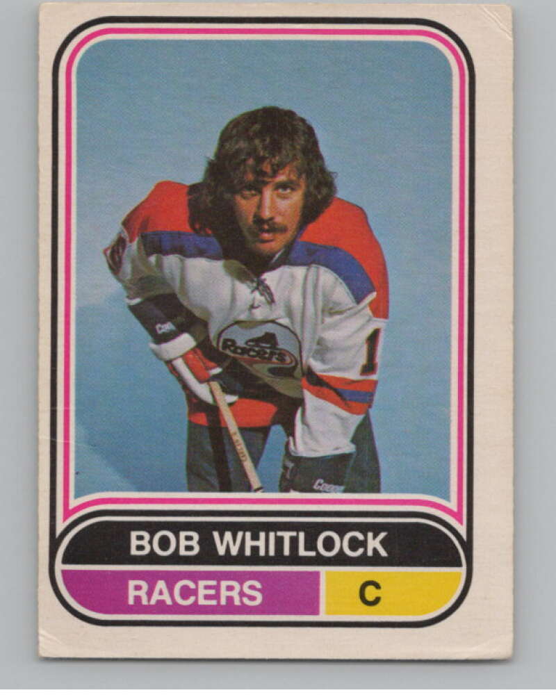 1975-76 O-Pee-Chee WHA #93 Bob Whitlock  Indianapolis Racers  V103245 Image 1