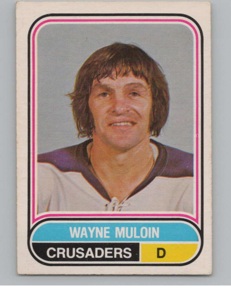 1975-76 O-Pee-Chee WHA #102 Wayne Muloin  RC Rookie Cleveland  V103254 Image 1
