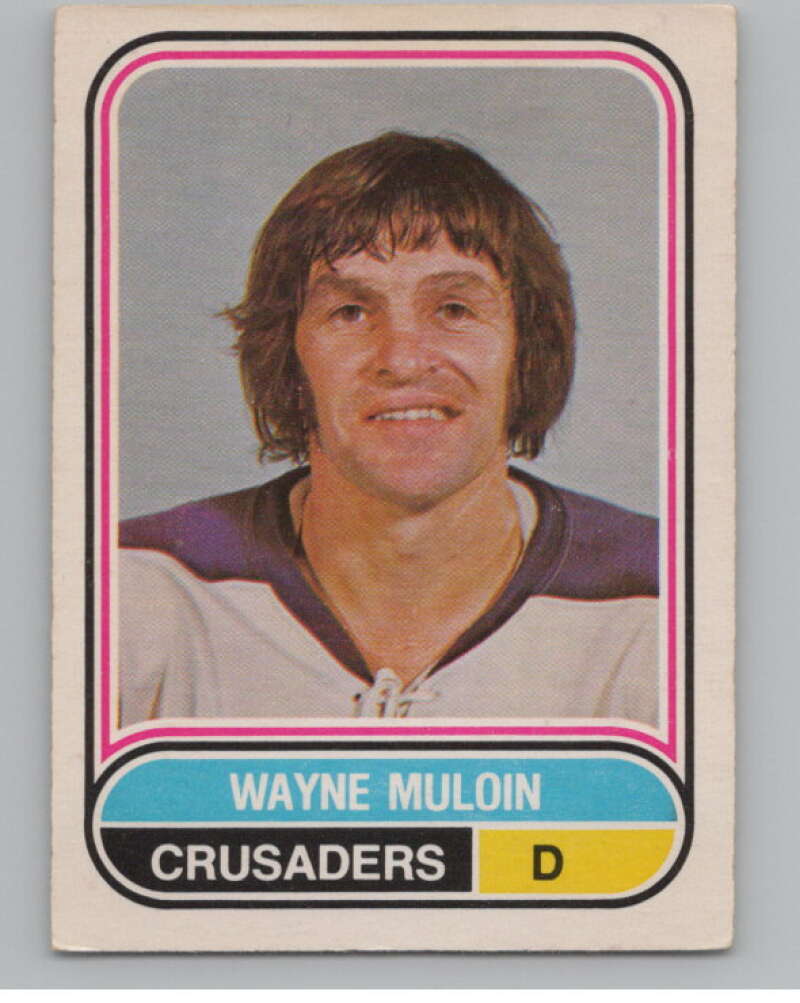 1975-76 O-Pee-Chee WHA #102 Wayne Muloin  RC Rookie Cleveland  V103255 Image 1