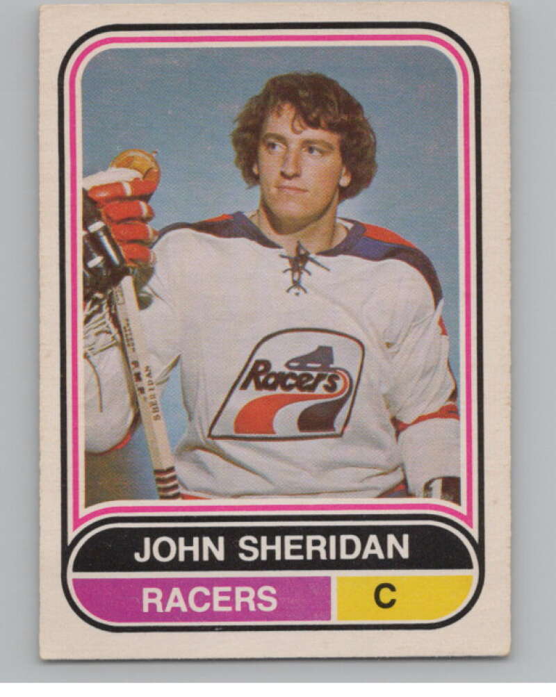 1975-76 O-Pee-Chee WHA #107 John Sheridan  RC Rookie Indianapolis  V103259 Image 1