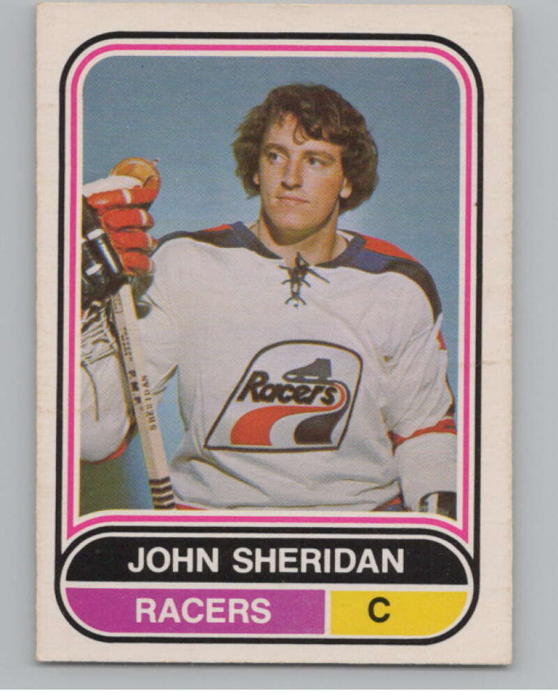 1975-76 O-Pee-Chee WHA #107 John Sheridan  RC Rookie Indianapolis  V103260 Image 1