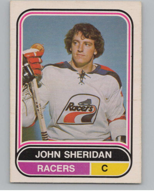 1975-76 O-Pee-Chee WHA #107 John Sheridan  RC Rookie Indianapolis  V103260 Image 1