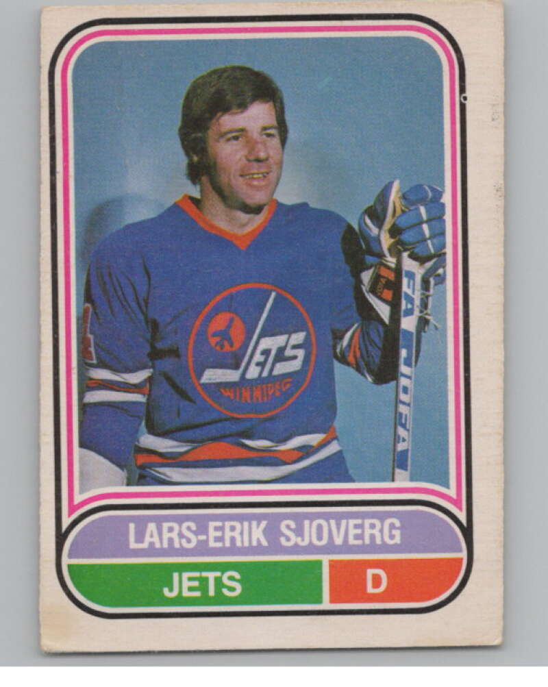 1975-76 O-Pee-Chee WHA #109 Lars-Erik Sjoberg  Winnipeg Jets  V103261 Image 1