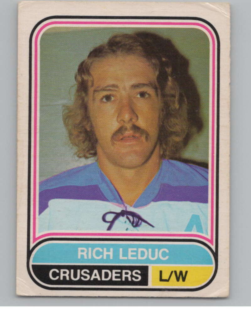 1975-76 O-Pee-Chee WHA #113 Rich Leduc  RC Rookie Cleveland Crusaders  V103266 Image 1