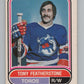 1975-76 O-Pee-Chee WHA #122 Tony Featherstone  Toronto Toros  V103281 Image 1