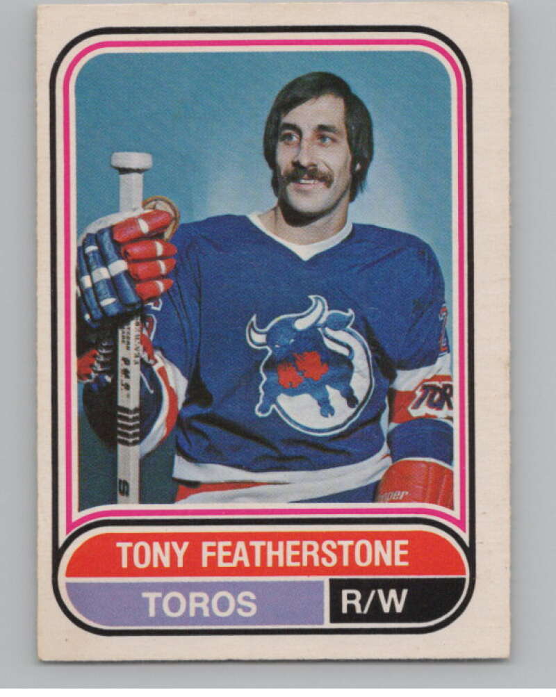 1975-76 O-Pee-Chee WHA #122 Tony Featherstone  Toronto Toros  V103281 Image 1