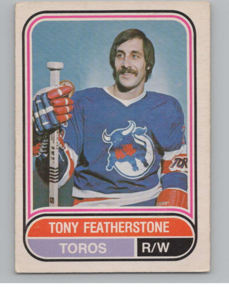1975-76 O-Pee-Chee WHA #122 Tony Featherstone  Toronto Toros  V103283 Image 1
