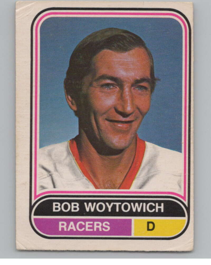 1975-76 O-Pee-Chee WHA #123 Bob Woytowich  Indianapolis Racers  V103284 Image 1